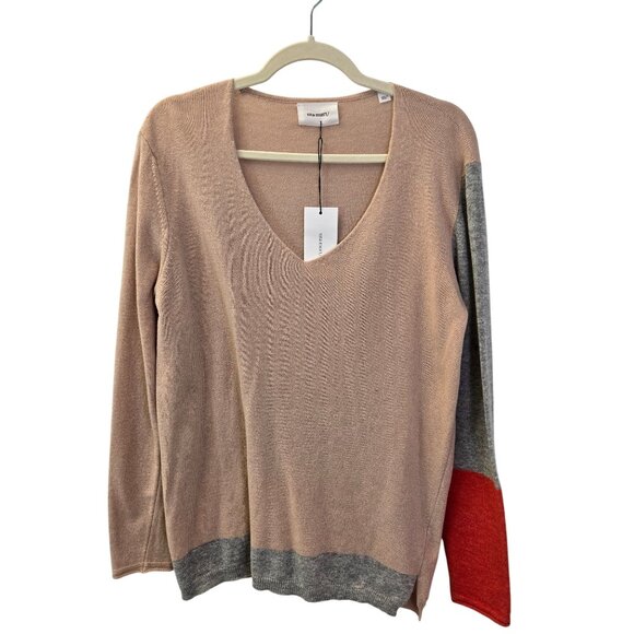 NWT Sita Murt Wool Blend Accent Sleeve Sweater Size 40/Medium - Picture 1 of 7